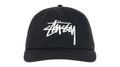 Stussy Mid-Depth Big Stock Snapback (SS25) Shadow Black