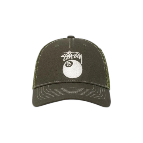 Stussy Low Pro Trucker 8 Ball Snapback 'Forest'