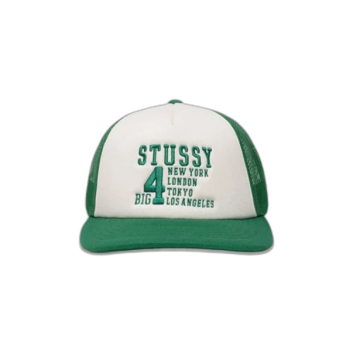 Stussy Trucker Big 4 Snapback 'Green'