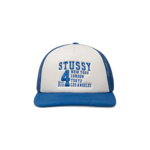 Stussy Trucker Big 4 Snapback 'Royal'