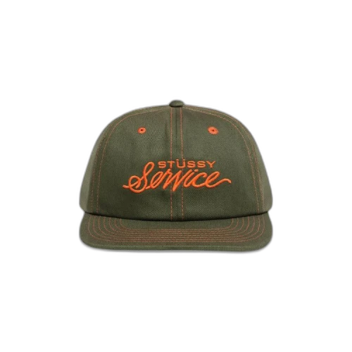Stussy Mid Depth Service Strapback 'Deep Olive'