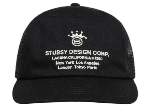 Stussy Low Profile Design Corp Trucker Snapback Navy