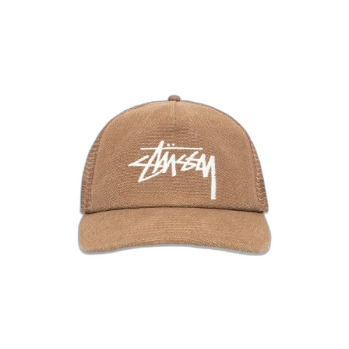 Stussy Mid Depth Big Stock Mesh Snapback Brown