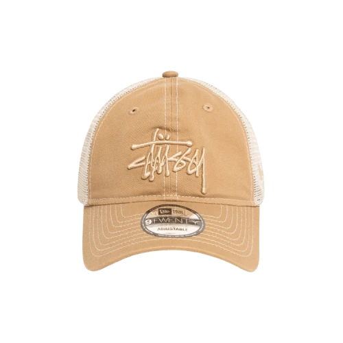 Stussy New Era 9Twenty Tonal Basic Trucker Cap Khaki