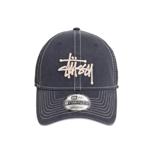 Stussy New Era 9twenty Washed Basic Trucker 'Navy'