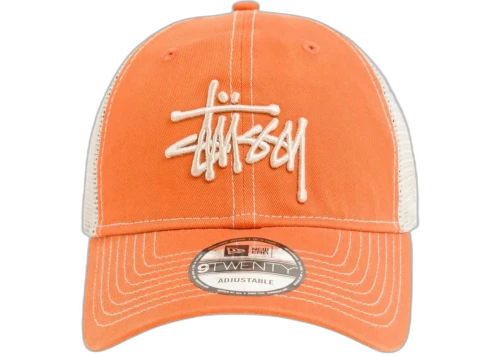 Stussy 9Twenty Washed Basic Trucker Tangerine
