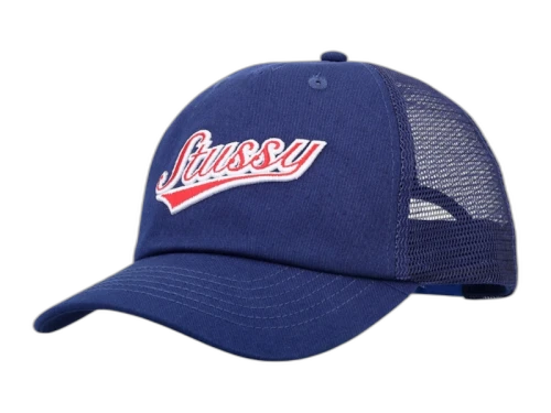 Stussy Athletic Trucker Cap Light Navy