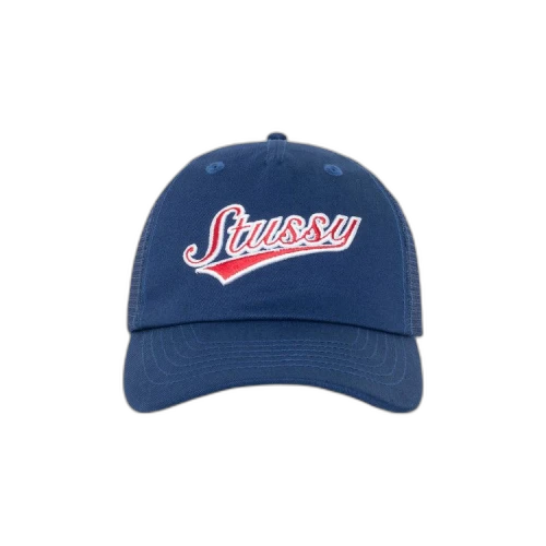 Stussy Low Profile Athletic Trucker Snapback 'Light Navy'