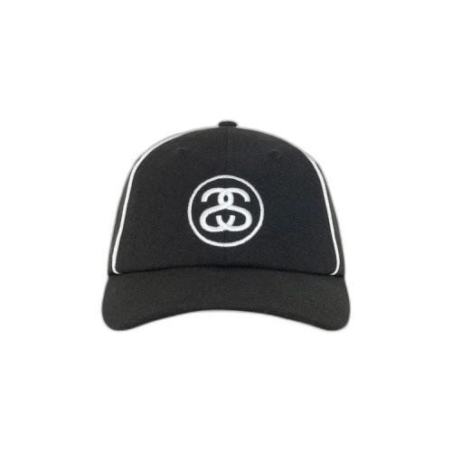 Stussy Low Profile Contrast Piping Snapback Black