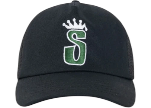 Stussy Trucker S Crown Snapback Shadow Black