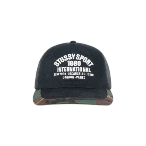 Stussy Trucker International Snapback 'Black'