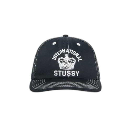 Stussy Mid-Depth International Crown Strapback Black