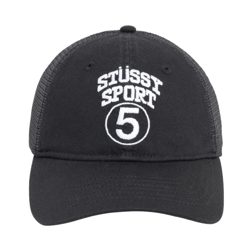Stussy LP Sport 5 Trucker Cap 'Black'