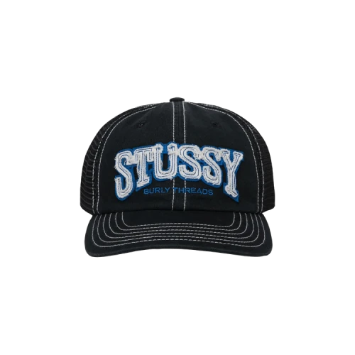 Stussy Burly Threads Trucker Hat Black