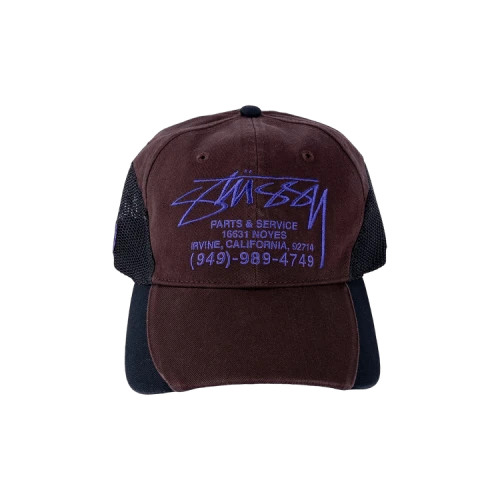 Stussy Parts & Service Mesh Cap Brown