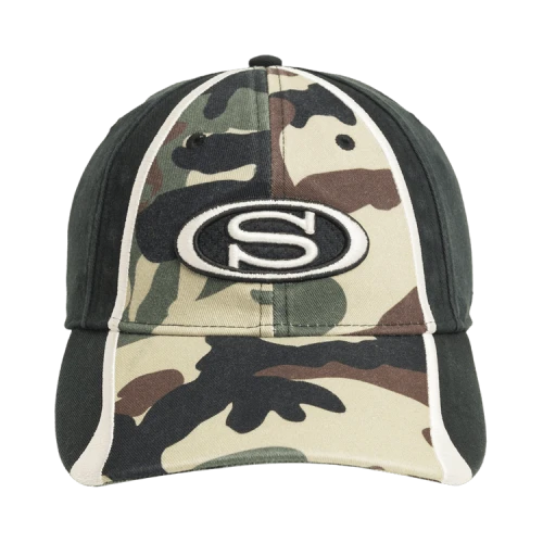 Stussy S Oval Cap 'Woodland Camo'