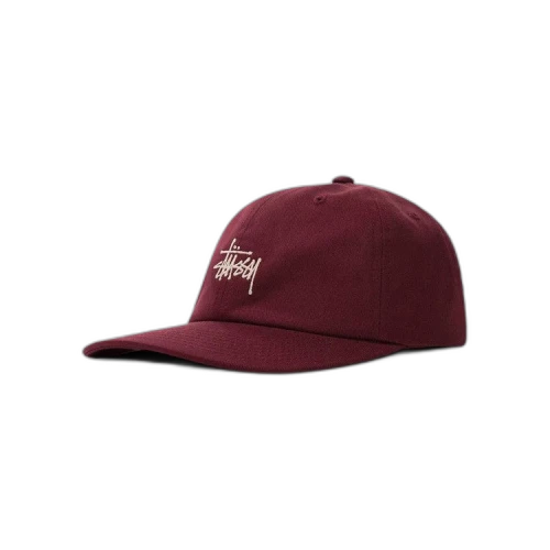 Stussy Stock Low Pro Cap 'Maroon'
