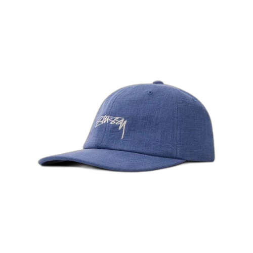 Stussy Textured Linen Low Pro Cap 'Blue'