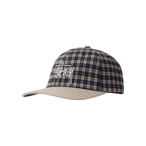 Stussy Plaid 2-Tone Low Pro Cap 'Off White'