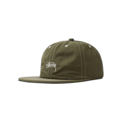 Stussy Nylon OX Stock Cap 'Olive'