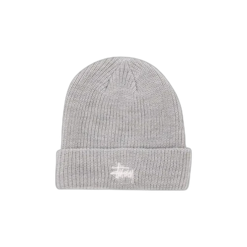 Stussy Basic Cuff Beanie 'Heather Grey'