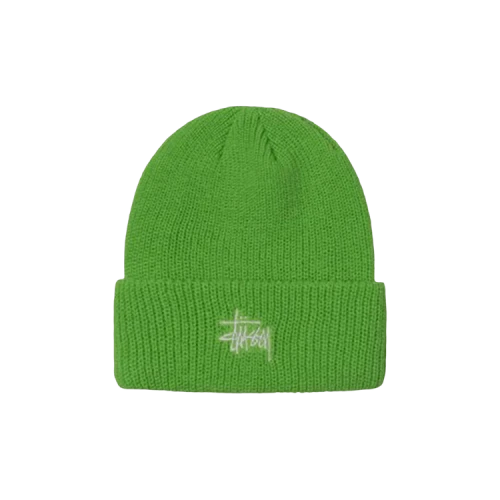 Stussy Basic Cuff Beanie 'Bright Green'