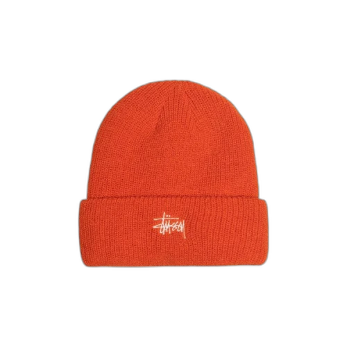 Stussy Basic Cuff Beanie 'Habanero'