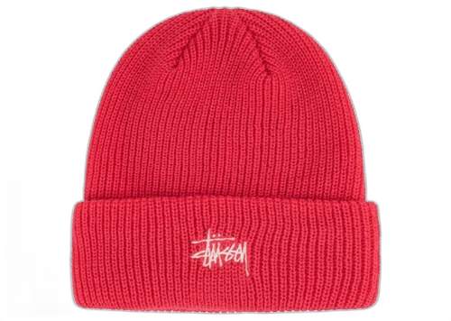 Stussy Basic Cuff Beanie Hot Pink