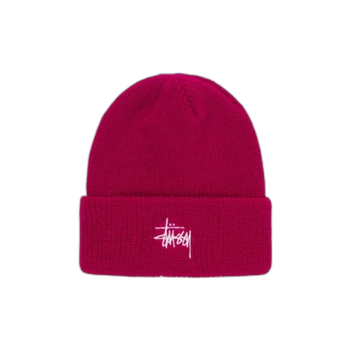 Stussy Basic Cuff Beanie 'Magenta'