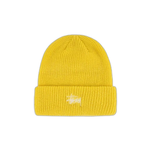 Stussy Basic Cuff Beanie Yellow