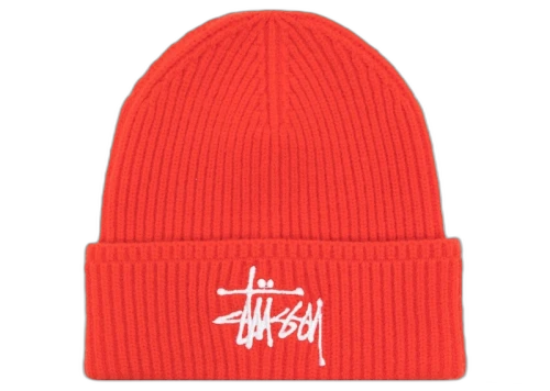 Stussy Basic Cuff Beanie Orange