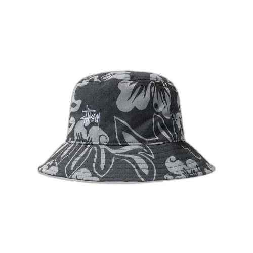 Stussy Nylon Hawaiian Bucket Hat 'White'