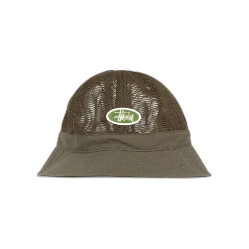 Stussy Mesh Crown Bell Bucket Hat 'Olive'