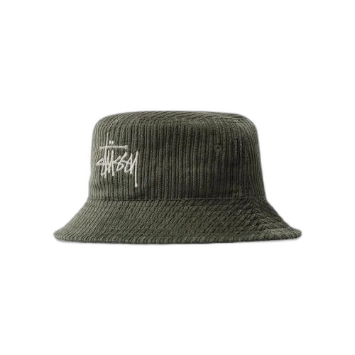 Stussy Corduroy Big Basic Bucket Hat 'Olive'
