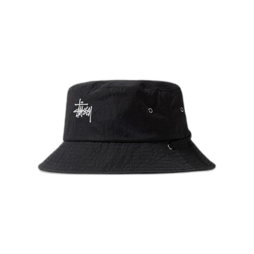 Stussy Metallic Nylon Ripstop Boonie 'Black'