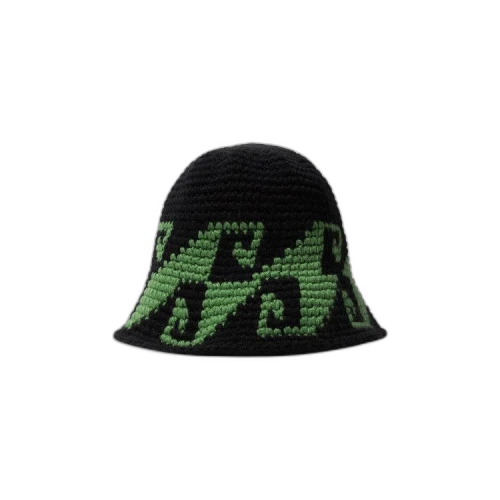 Stussy Waves Knit Bucket Hat 'Black'