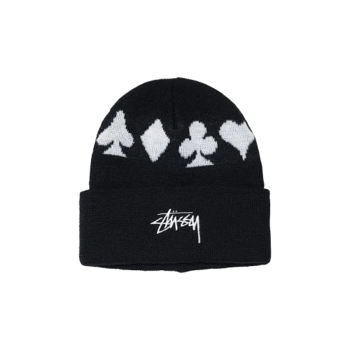 Stussy Full Suit Jacquard Cuff Beanie 'Black'