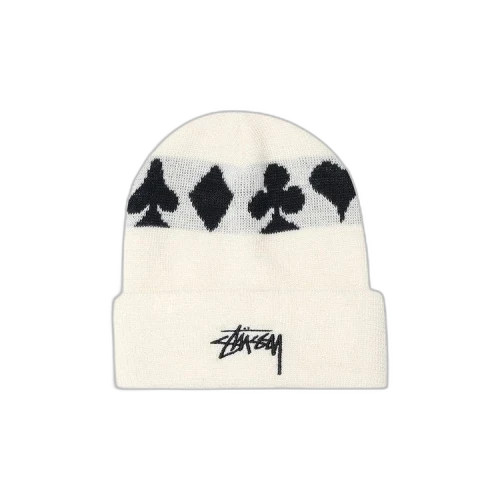Stussy Full Suit Jacquard Cuff Beanie 'White'