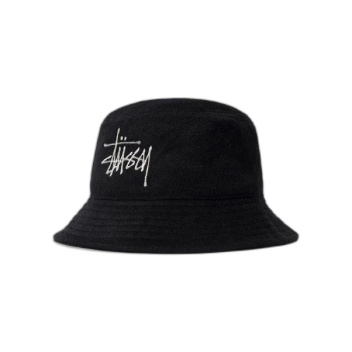 Stussy Fuzzy Wool Basic Bucket 'Black'