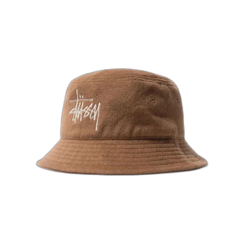 Stussy Fuzzy Wool Basic Bucket 'Camel'