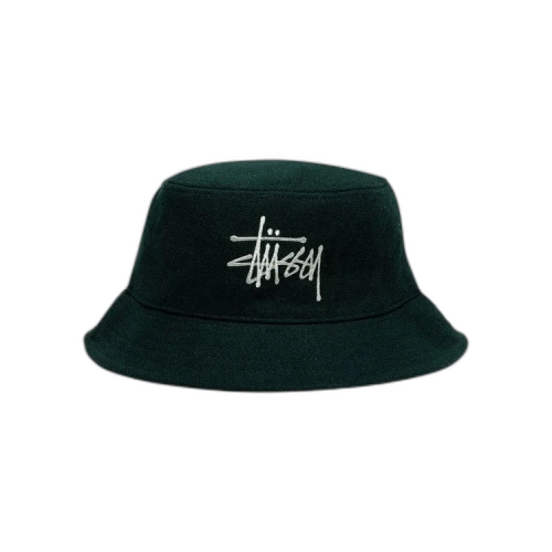 Stussy Fuzzy Wool Basic Bucket 'Forest'
