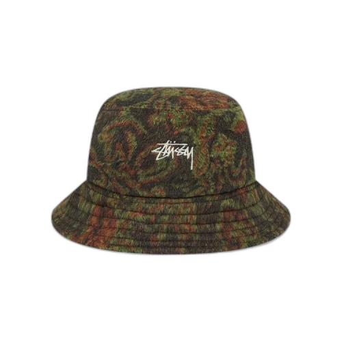 Stussy Psychedelic Deep Bucket Hat 'Green'