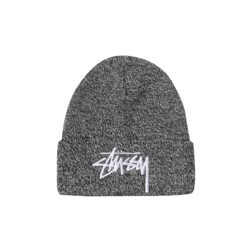 Stussy Marled Stock Cuff Beanie 'Black'