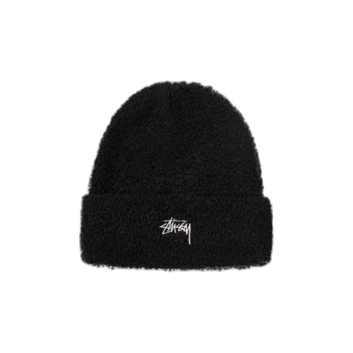 Stussy Boucle Fleece Beanie 'Black'