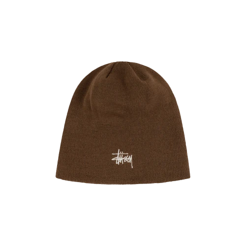 Stussy Basic Skullcap Beanie Brown