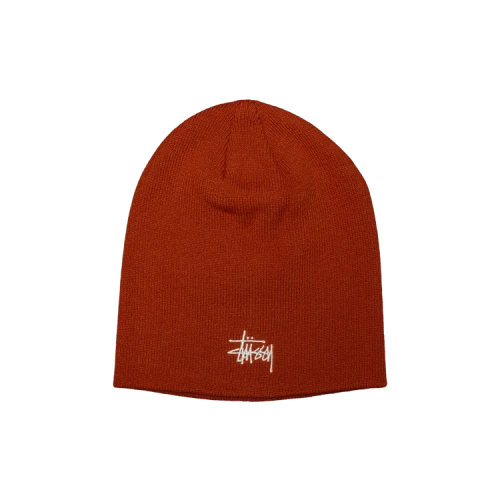 Stussy Basic Skullcap Beanie 'Chili'