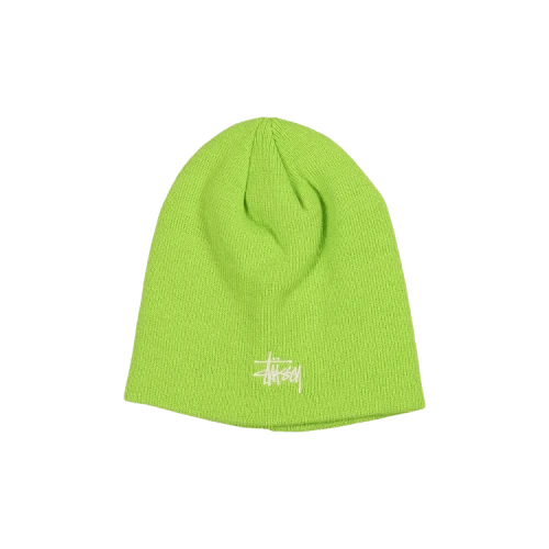 Stussy Basic Skullcap Beanie Lime