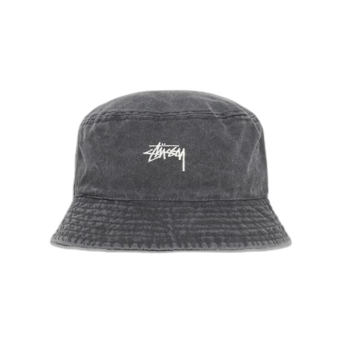 Stussy Washed Stock Bucket Hat 'Black'