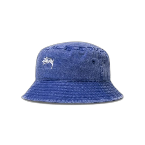 Stussy Washed Stock Bucket Hat 'Blue'