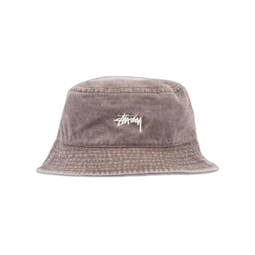 Stussy Washed Stock Bucket Hat 'Brown'